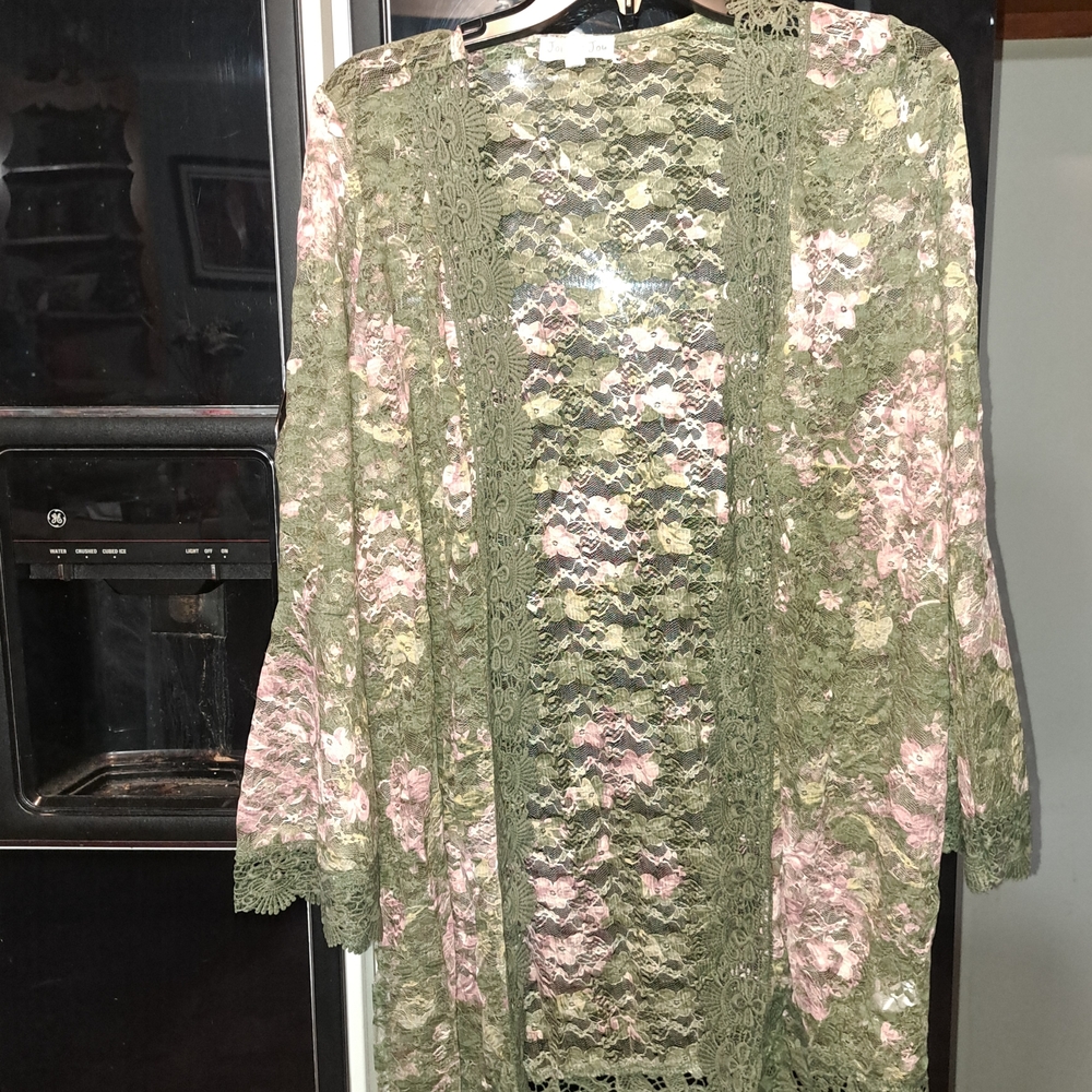 Jolie & Joy Lace Kimono Cardigan